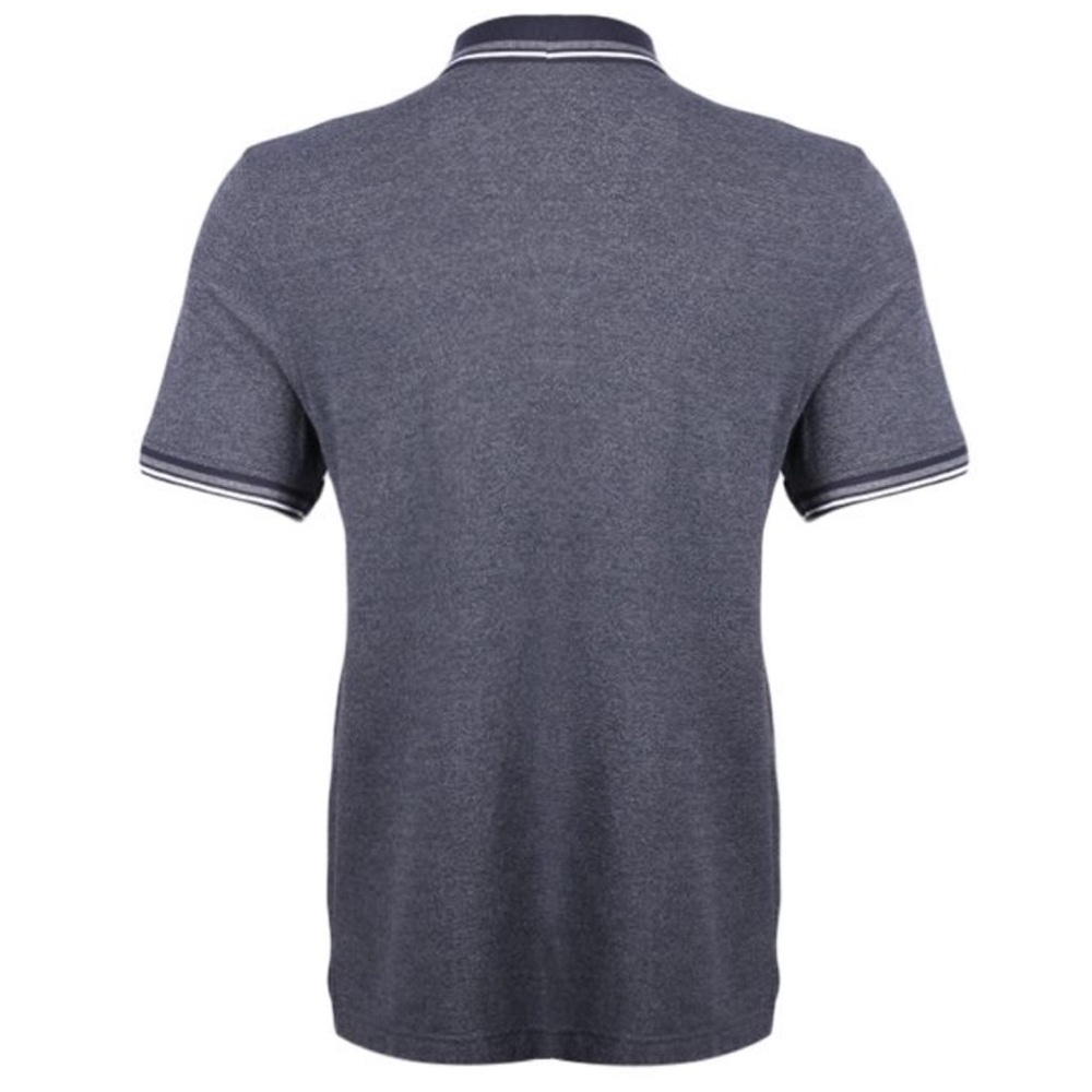 Nautica Men's Navy Blue Polo Shirt, Business Casual Collared Dress Shirt - Picture 2 of 9